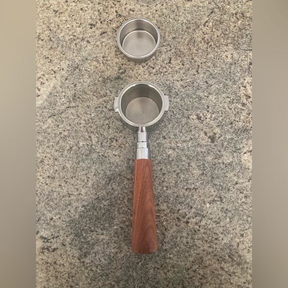 51mm Espresso Machine Bottomless Portafilter Walnut Wood Handle 2 Cup 4 Cup - Picture 3 of 15